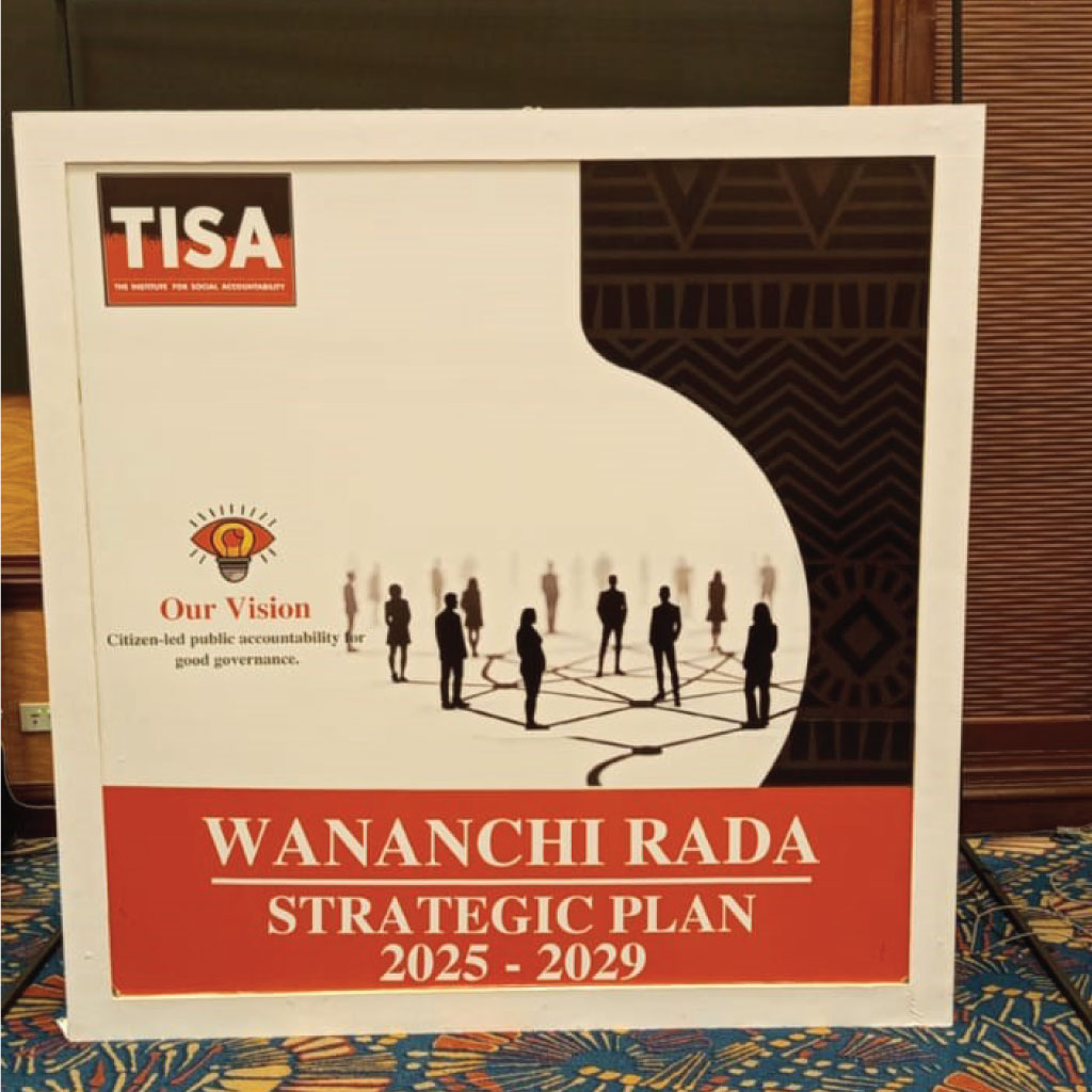 TISA Wananchi Rada strategic plan magazine photo booth setup