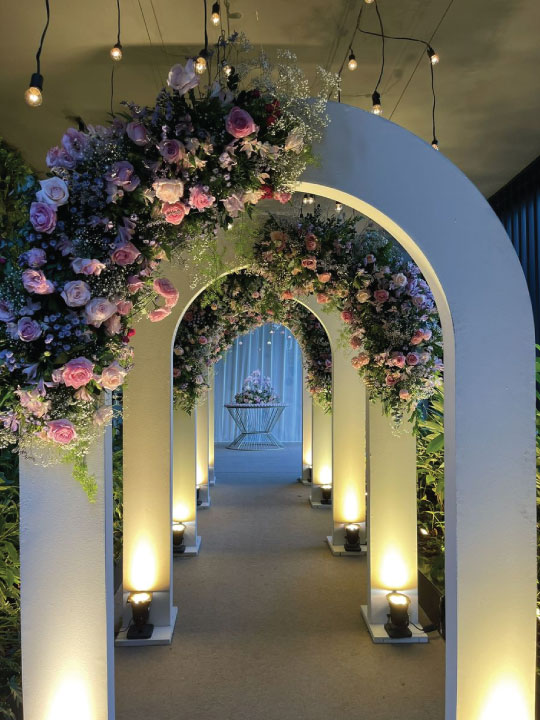 floral wedding entrance arch Nairobi