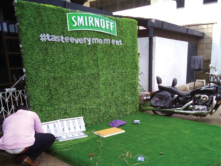 Backdrop banner setup for events in Nairobi Kenya – elegant custom event backdrop design.